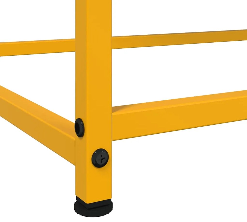 Aparador 100,5x39x107 cm aço amarelo mostarda