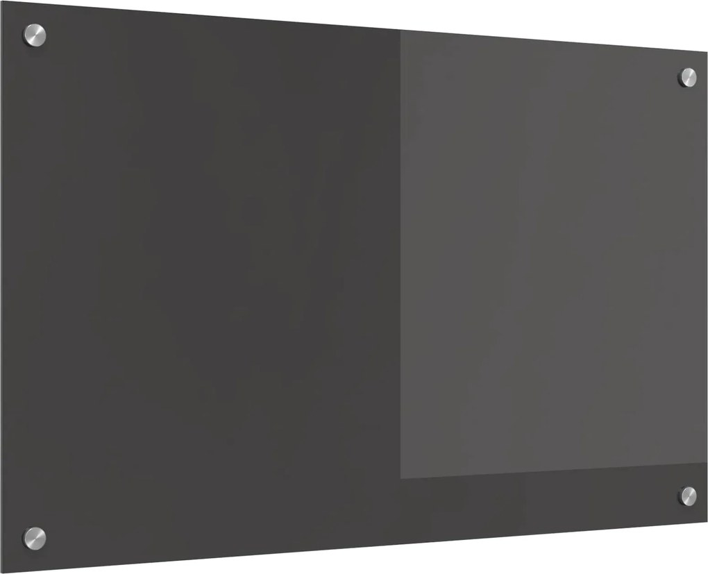 vidaXL Proteção de Cozinha Cinza Escuro 80 x 50 cm vidro temperado