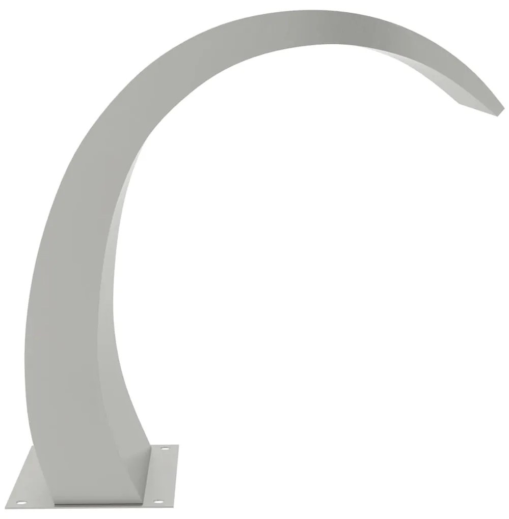 Fonte de piscina com luzes LED 22x60x70 cm aço inoxidável 304