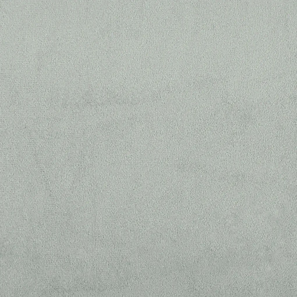 Sofá de 3 lugares 178 cm veludo cinzento-claro