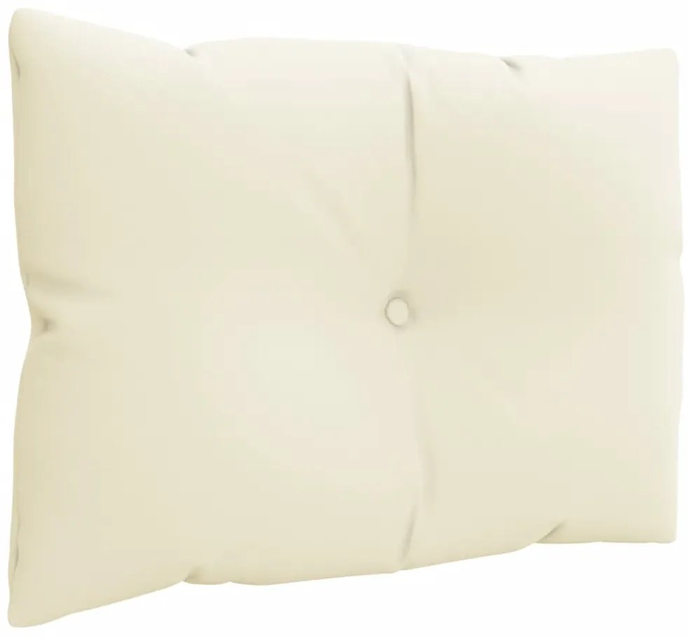 Almofadões de paletes 3 pcs tecido creme