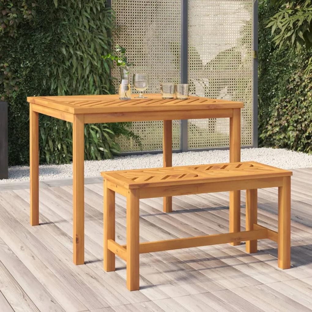 Mesa de jantar para jardim 90x90x74 cm madeira de acácia maciça