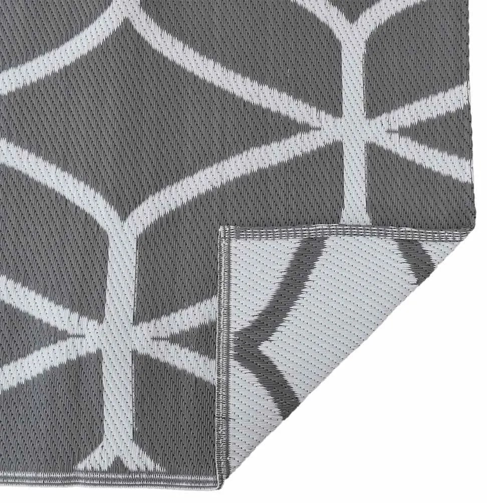Capa de Exterior ARAKIL Cinza e Branco Poliéster Grande Dobrável