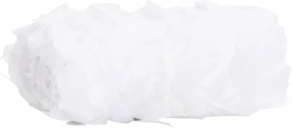 Rede de camuflagem com saco de arrumação 833x297 cm branco