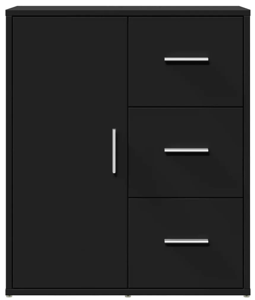 Aparadores 2 pcs 60x31x70 cm derivados de madeira preto