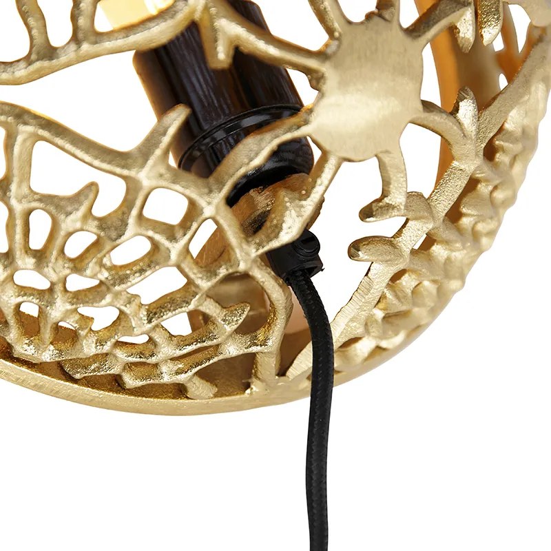 Candeeiro de parede Art Deco dourado - Maro