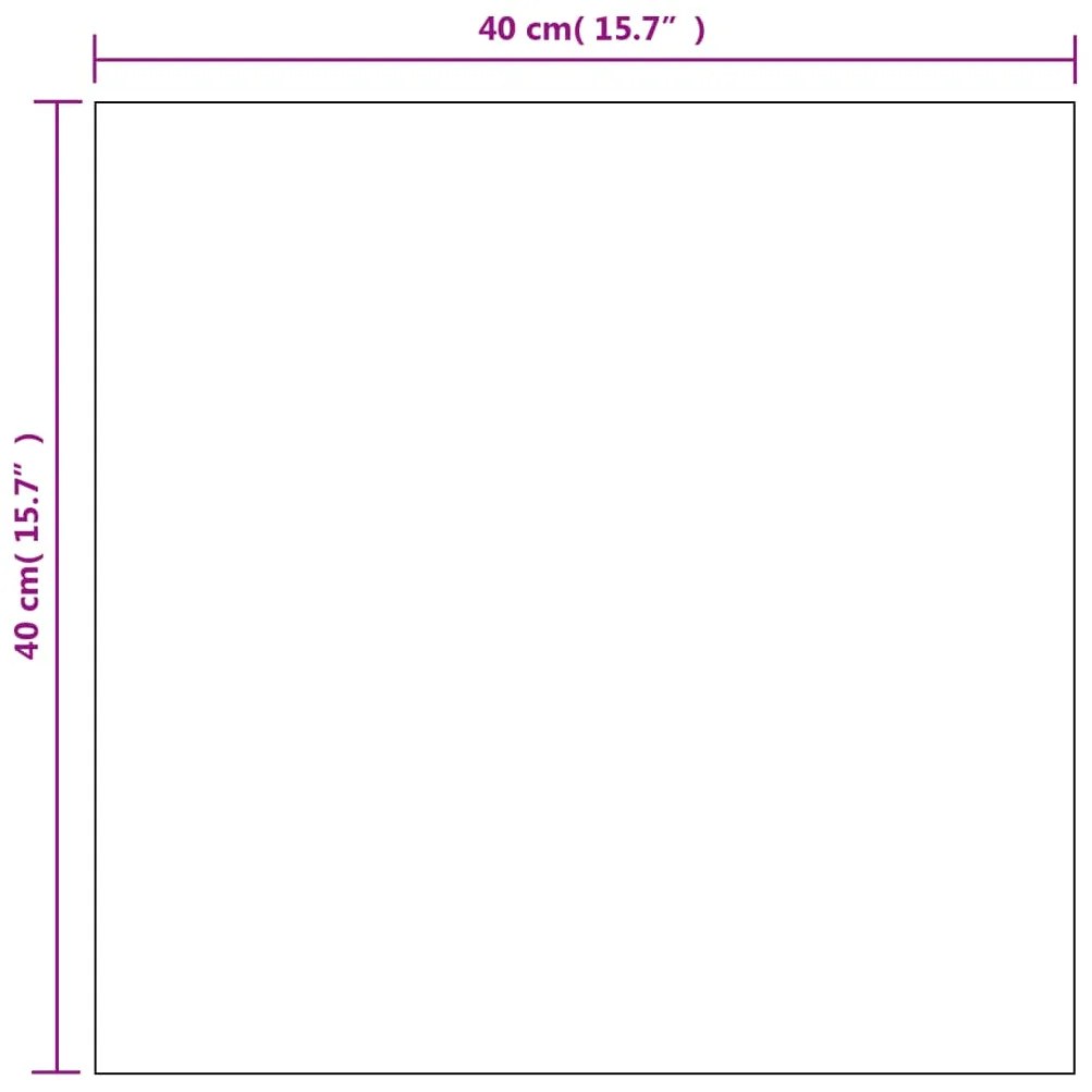 Espelhos de parede 2 pcs 40x40 cm vidro quadrado