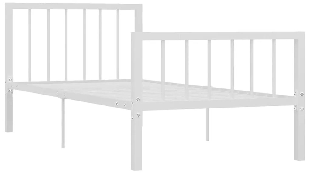 Estrutura de cama metal 90x200 cm branco