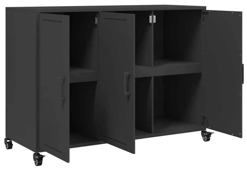 Aparador 100,5x39x72 cm aço preto