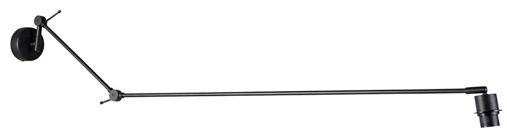 Candeeiro de parede moderno preto ajustável - Blitz