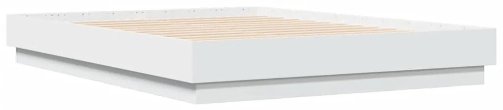 Estrutura de cama 135x190 cm derivados de madeira branco