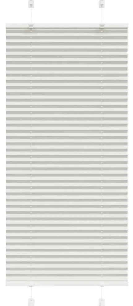 Cinzento Luz Plissada Cega 65x150 cm Largura Tecido 64,4 cm