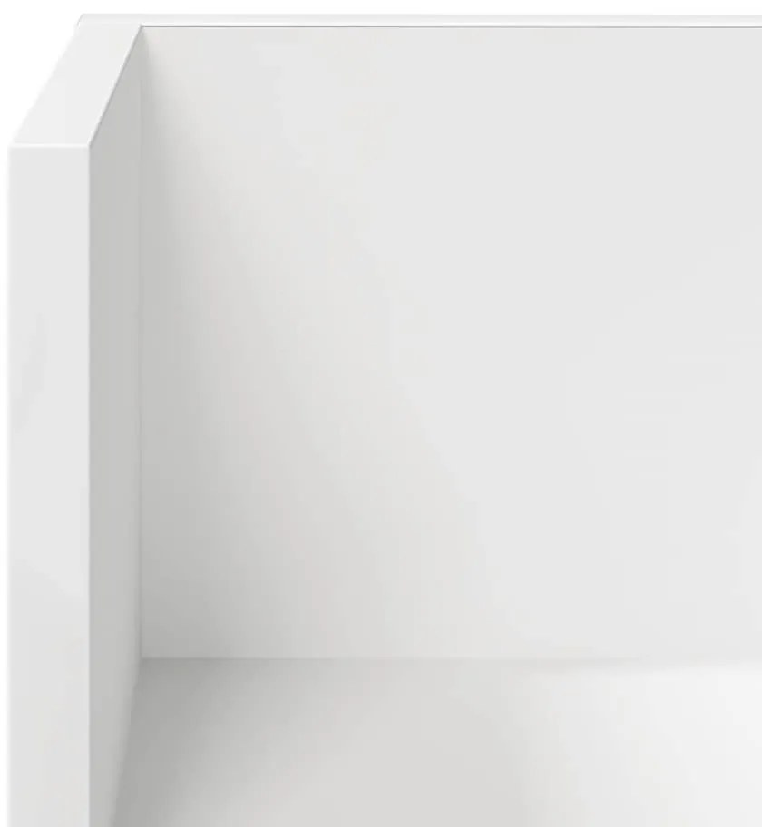 Estantes de parede 2pcs 75x16,5x16,5cm derivados madeira branco