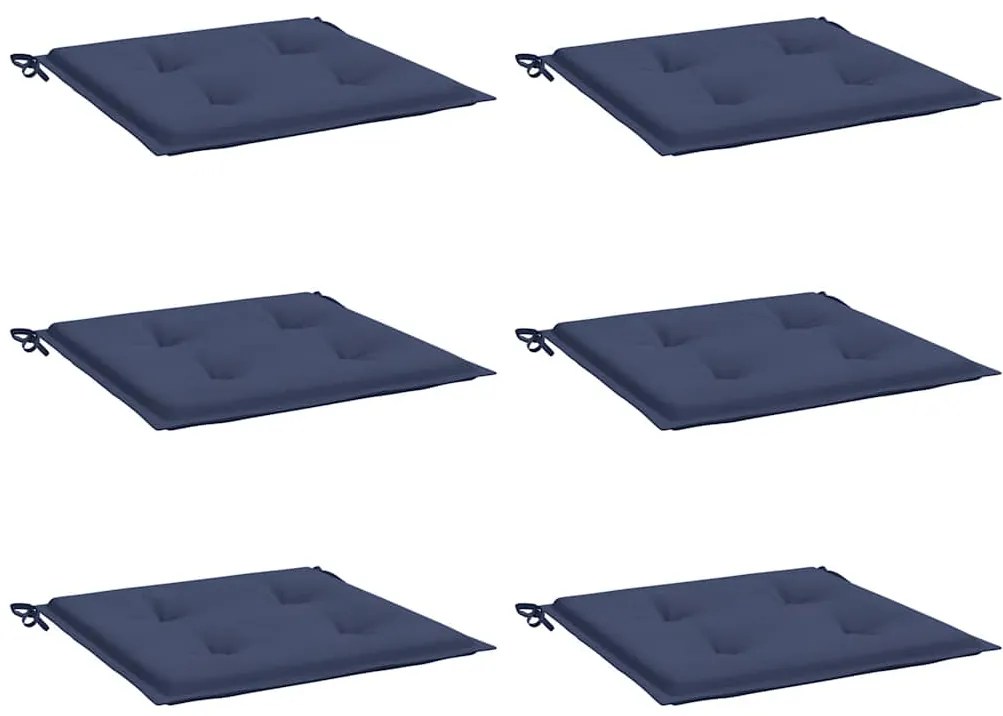Almofadões p/ sofá de paletes 6 pcs tecido oxford azul-marinho