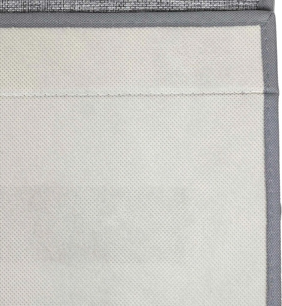 Conjunto 2 caixas de arrumação com tampa articulada 38 x 25 x 26,5/35 cm cinzento