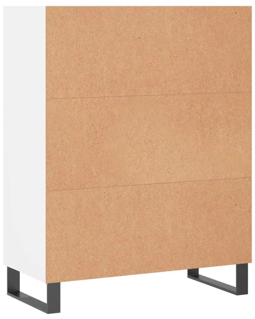 Armário c/ prateleiras 69,5x32,5x90 cm derivados madeira branco