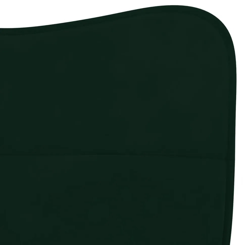 Cadeiras de jantar 2 pcs veludo verde-escuro