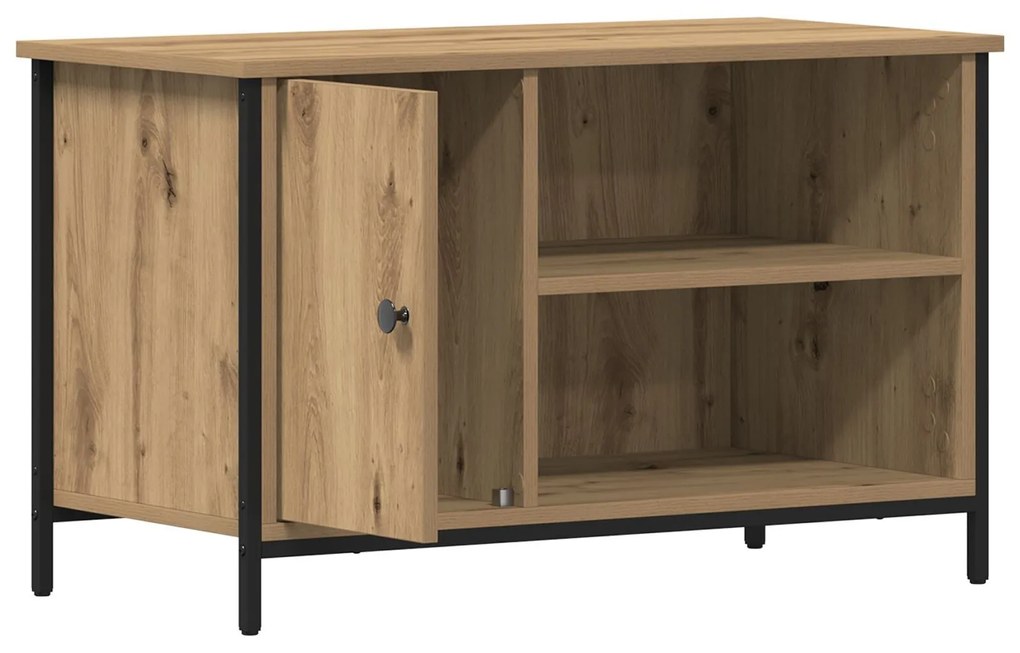 Casa de TV vidaXL Caramelo 80x40x50 cm Madeira engenheirada e Aço