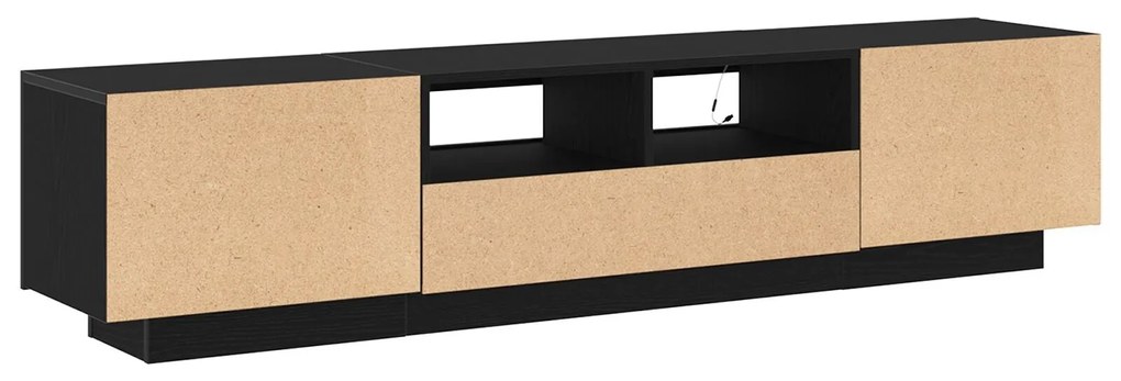 Aparador de TV vidaXL com Luzes LED em Madeira de Carvalho 180x35x40 c