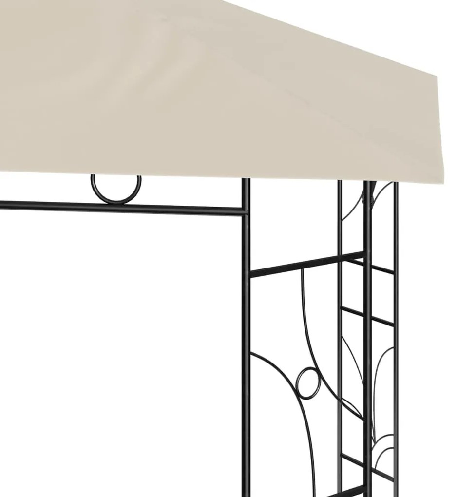 Gazebo 3x3x2,7 m 160 g/m² cor creme