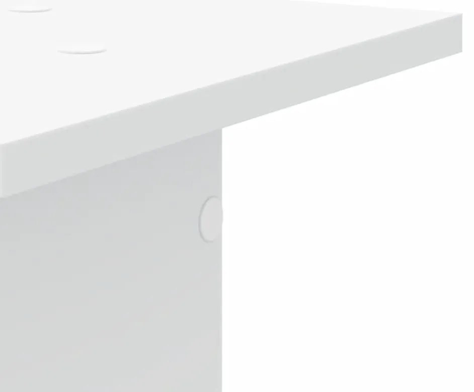 Suportes p/ plantas 2 pcs 30x30x80 cm derivados madeira branco