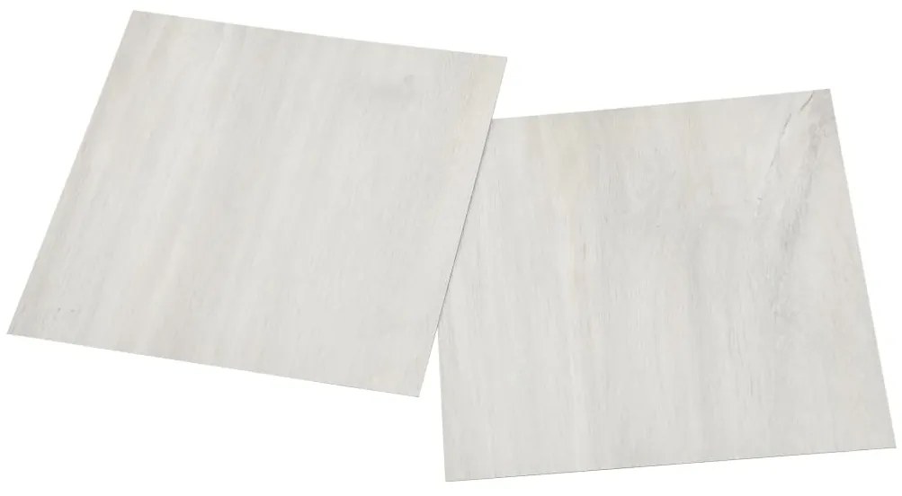 Tábuas de soalho autoadesivas 20 pcs 1,86 m² PVC cor creme