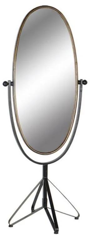 Espelho de pé DKD Home Decor Preto Dourado Metal Vintage (66 x 57 x 163 cm)