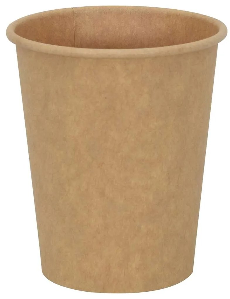 Copos de café de papel 1000 pcs 8oz 200ml castanho