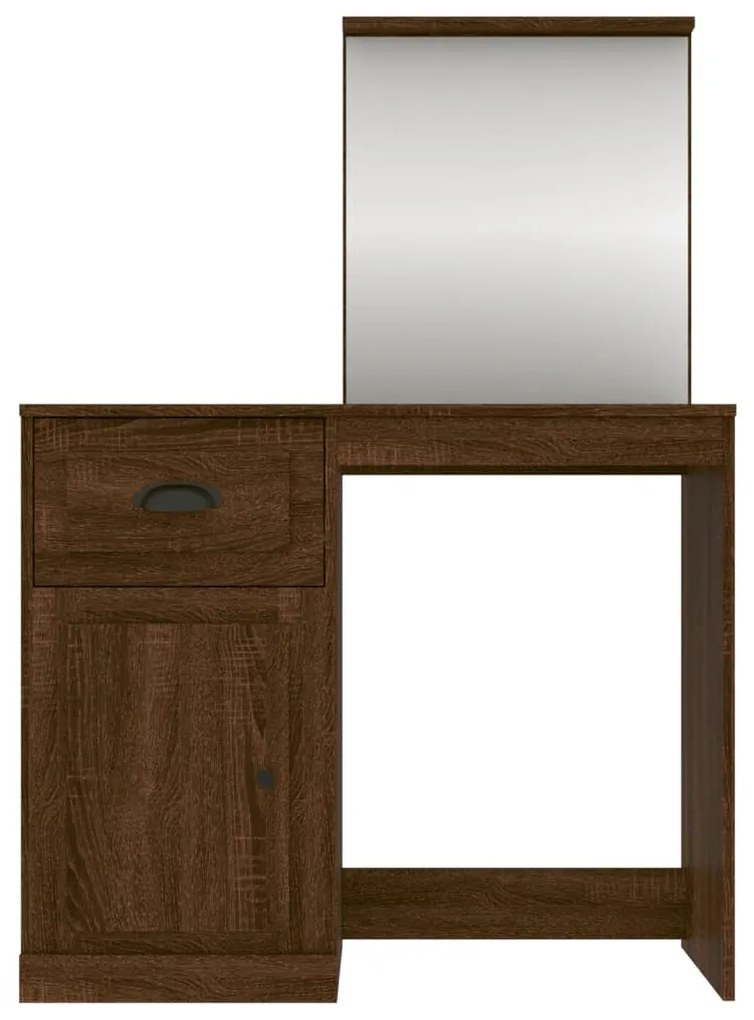 Toucador c/ espelho derivados de madeira carvalho castanho