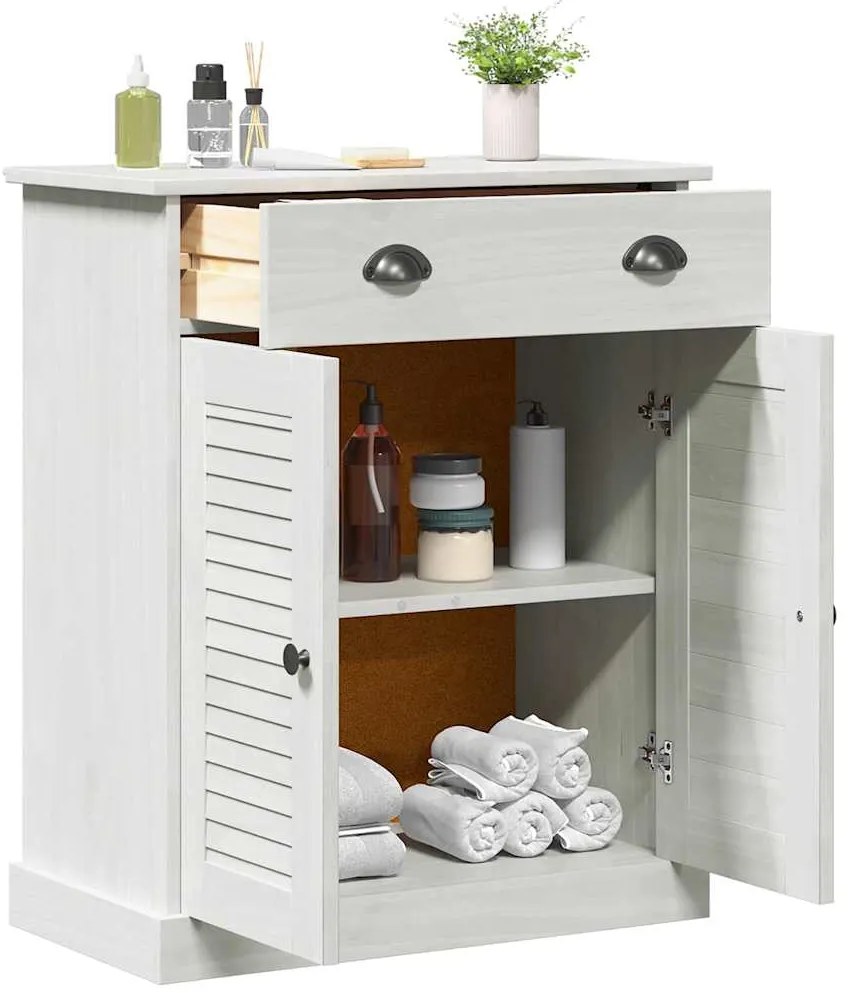 Armário de Banheiro com armazenamento Branco 68 x 34 x 80 cm