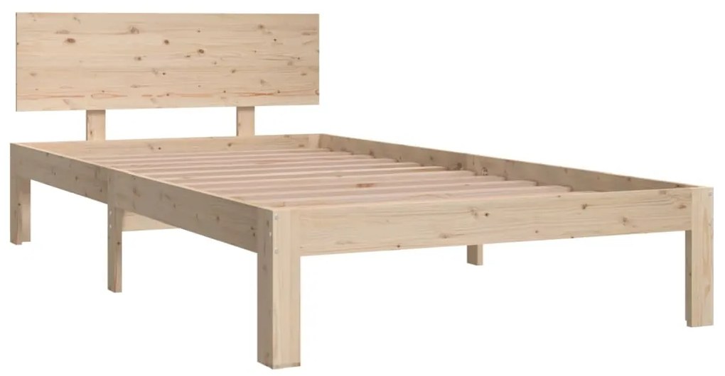 Estrutura de cama 100x200 cm madeira pinho maciço