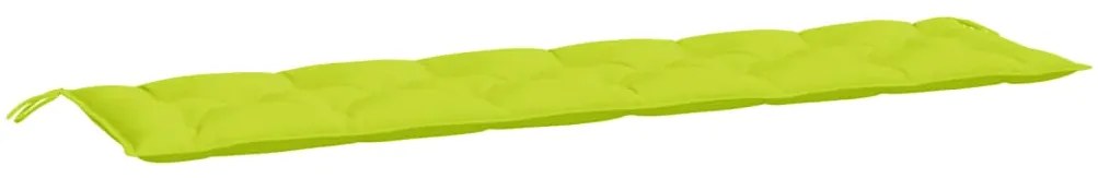 Almofadões banco jardim 2 pcs tecido oxford verde brilhante