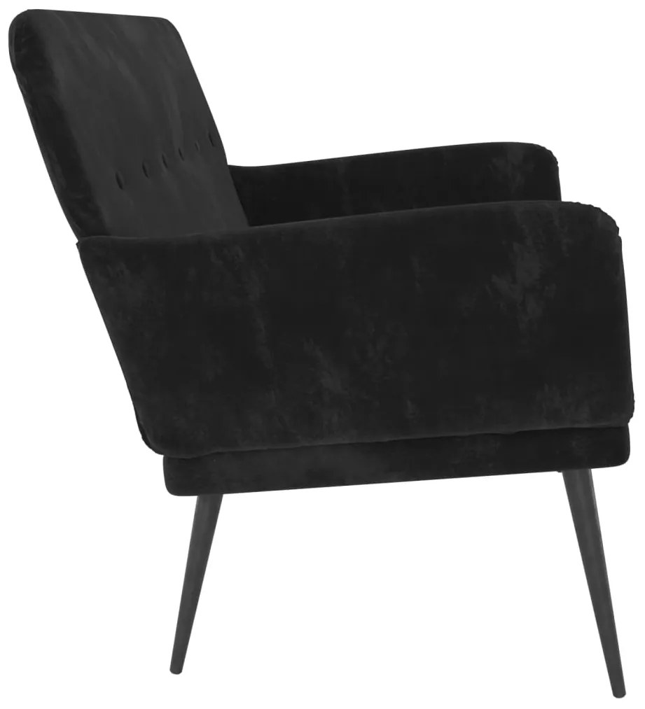 Banco 108x79x79 cm veludo preto