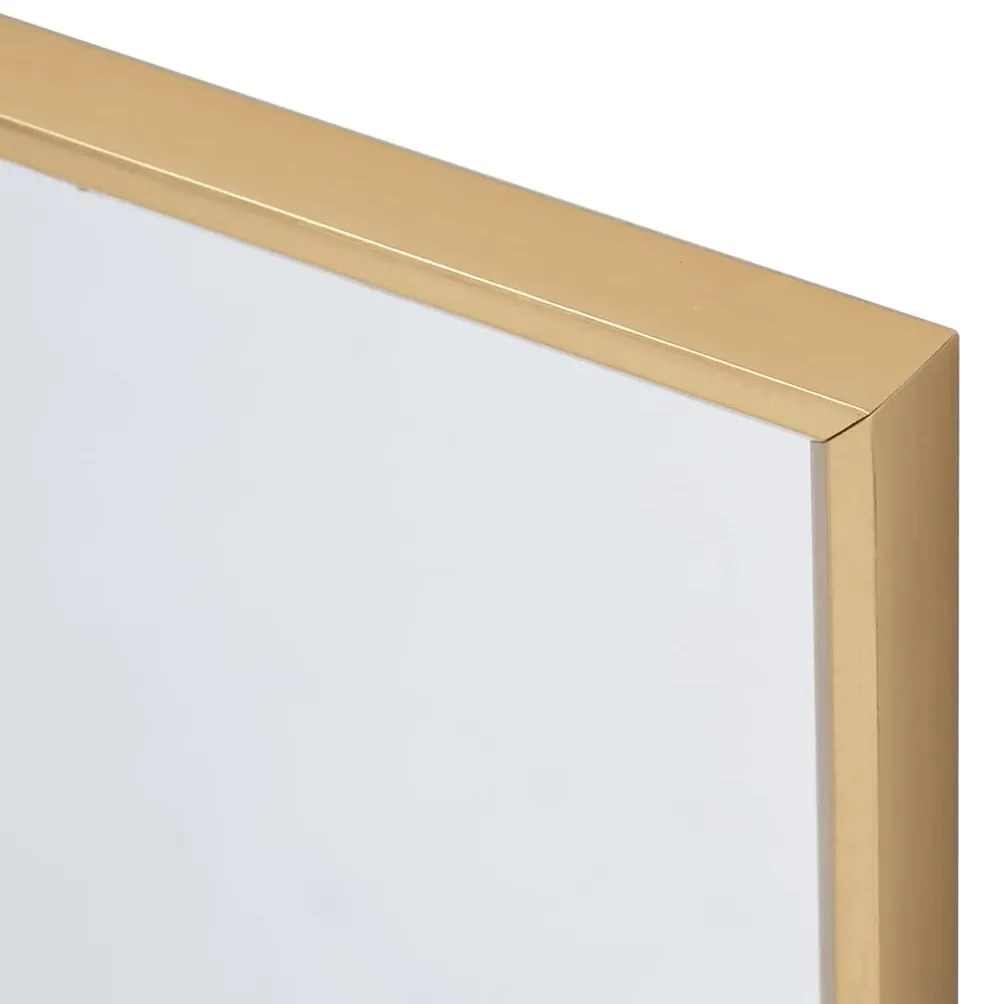 Espelho 60x60 cm dourado