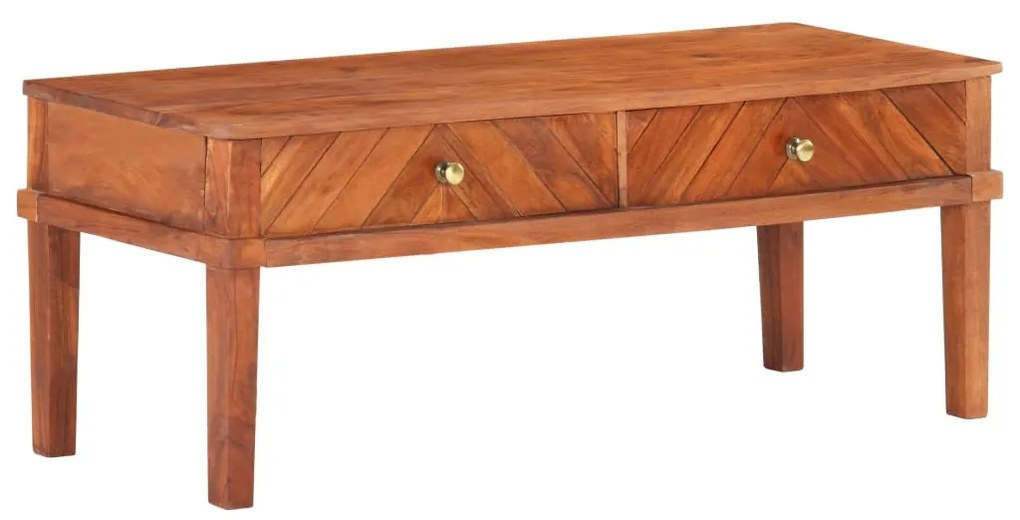 vidaXL Móvel de TV 110x40x41 cm madeira de acácia maciça