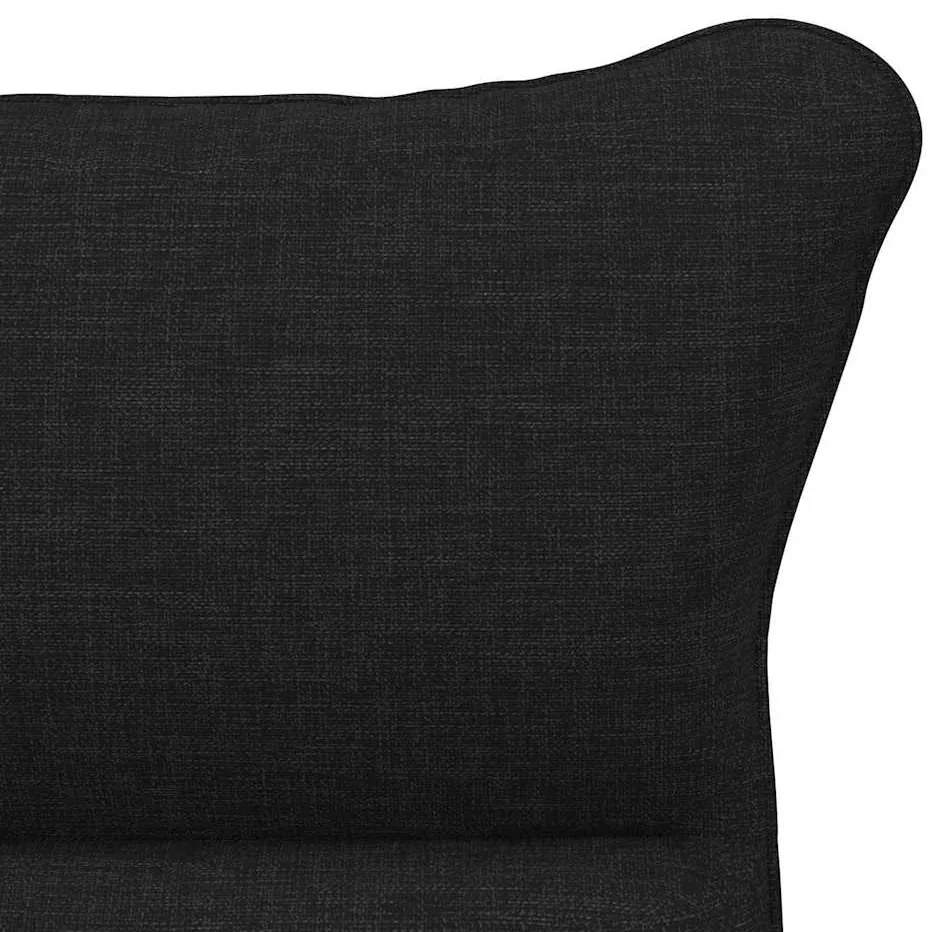 Cadeira Relaxante vidaXL Preto Tecido