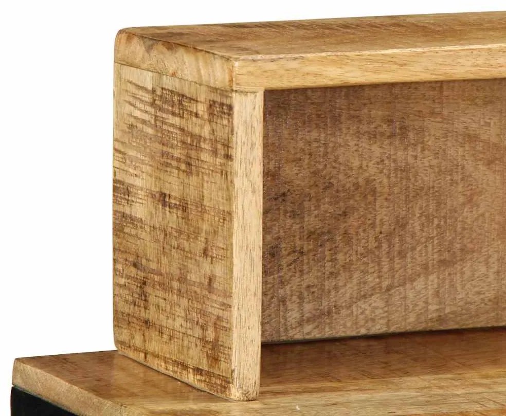 Mesa de Consola 100x55x75 cm Madeira Rústica Sólida de Manga