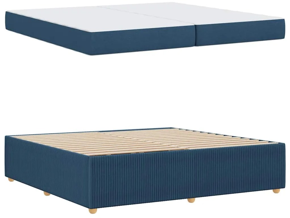 Estrutura da Cama Outros Azul 200 x 200 cm tecido