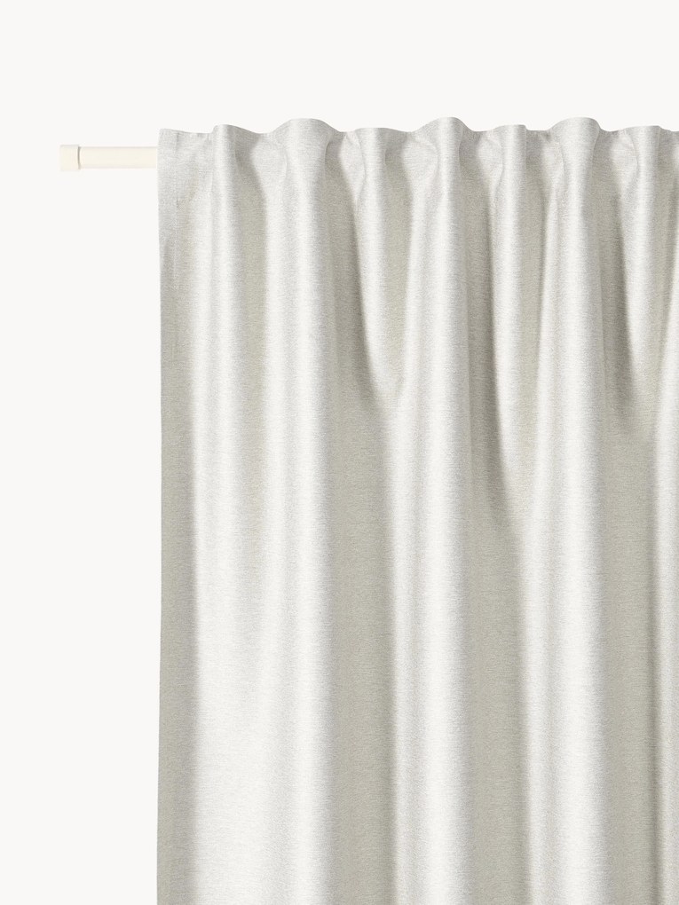 Cortinas blackout com várias fitas Asher, 2 uni.