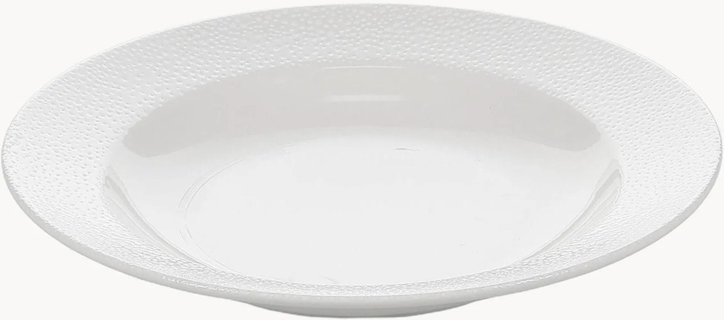 Pratos de sopa em porcelana com rebordo Astro, conjunto de 6