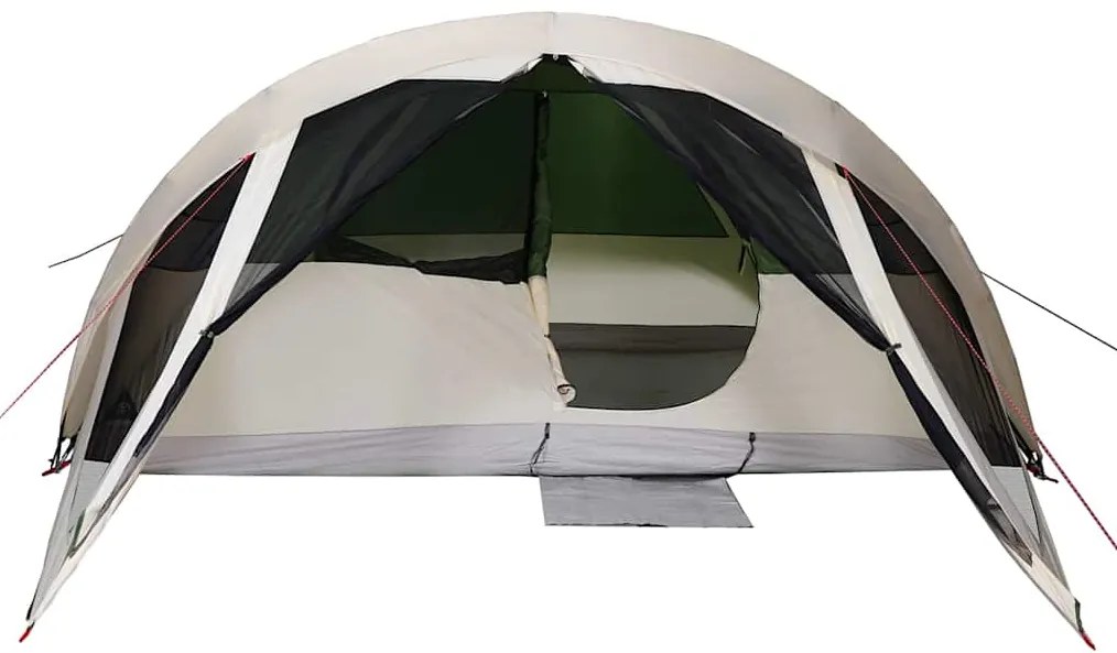 Tenda familiar estilo cabana para 6 pessoas impermeável verde