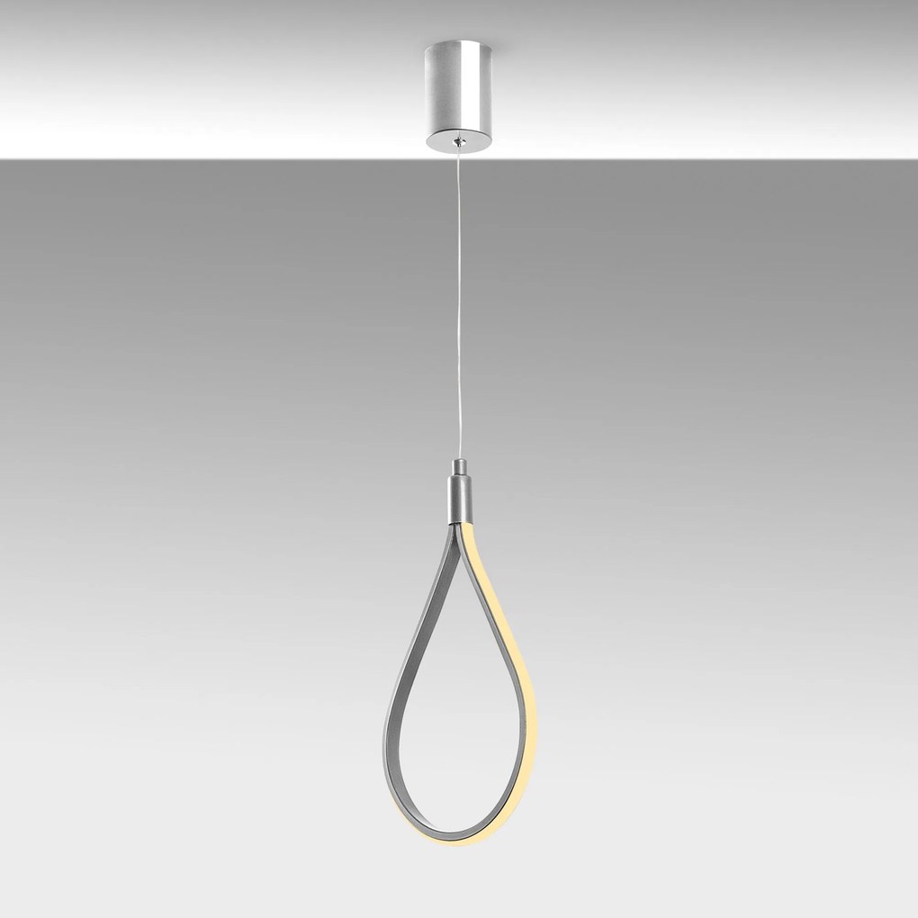 Candeeiro de Teto Damla – Cromado – 23 x 50-100 x 10 cm