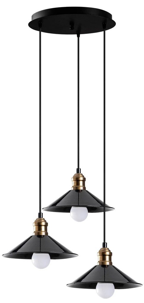 **** Chandelier Berceste – Preto – 44 cm x 108 cm
**