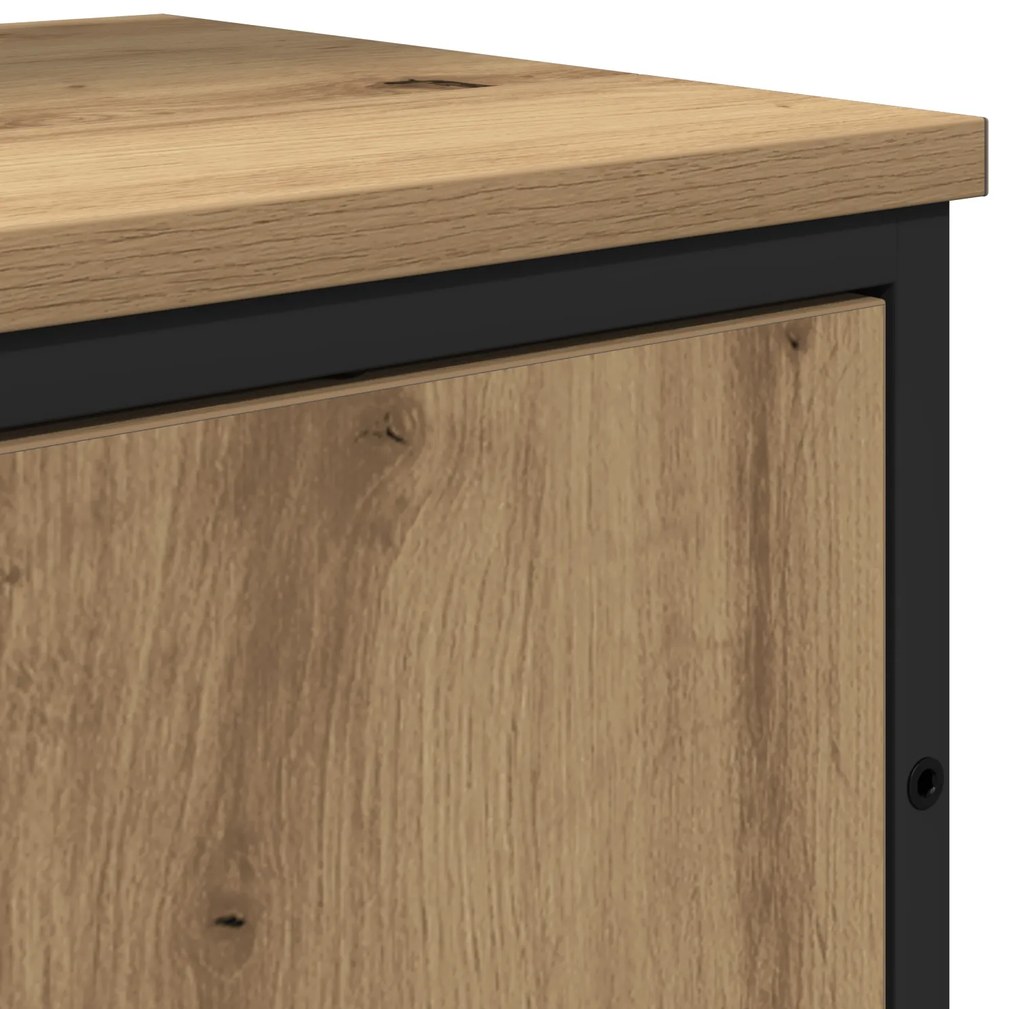 Conjunto de Armário de Banheiro de 2 Peças em Carvalho Artisan Madeira