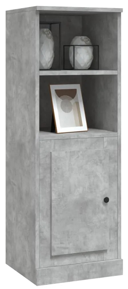 Aparador alto 36x35,5x103,5 cm derivados madeira cinza cimento
