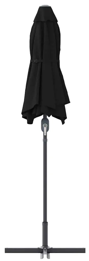 Guarda-sol de Jardim Preto 380 x 196 x 235 cm