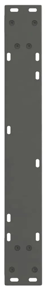 Pés para mesa de jantar em V, 2 peças, antracite, 60x(72-73,3) cm, aço