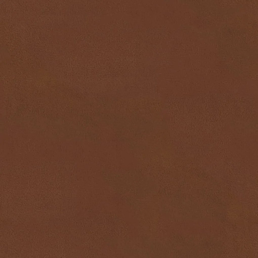 Apoio de pés tecido de microfibra 60x60x36 cm castanho