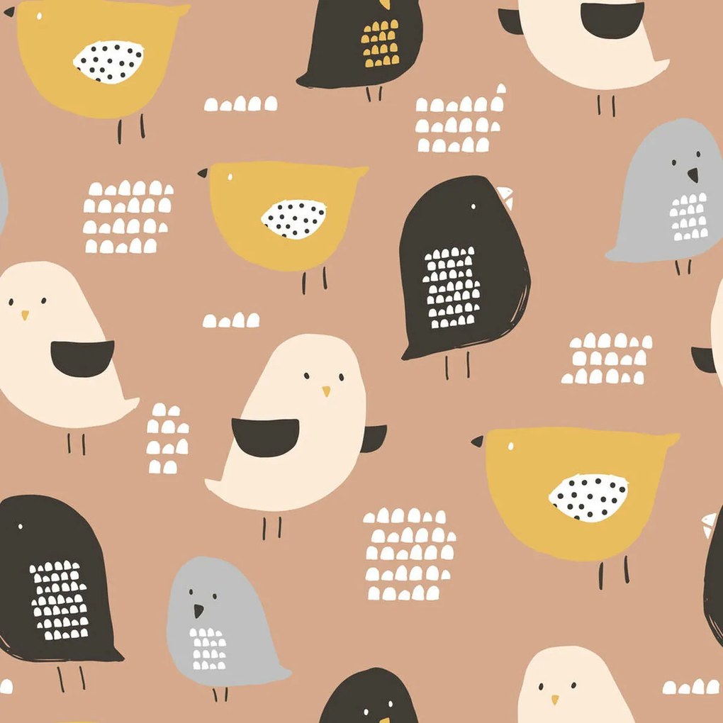 Capa nórdica Popcorn Baby Chick Solteiro (150 x 220 cm)
