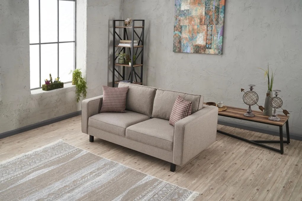 Sofá de 2 Lugares Kale – Creme – 180 cm x 83 cm x 91 cm